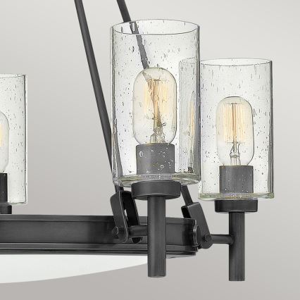 Hinkley - Lustr na řetězu COLLIER 5xE27/40W/230V pr. 68,5 cm černá