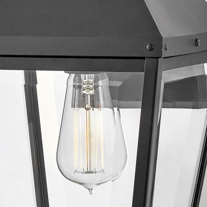 Hinkley - Venkovní nástěnné svítidlo DAWSON 1xE27/60W/230V IP44 černá