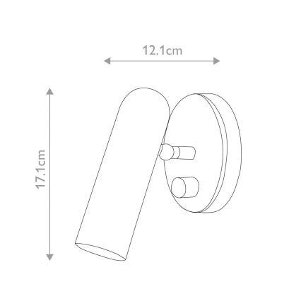Hinkley HK-DAX1-HB - LED Stmívatelné nástěnné svítidlo DAX LED/9W/230V 3000K zlatá