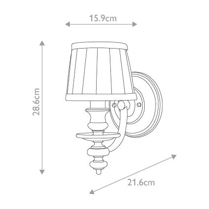 Hinkley - Nástěnné svítidlo DUNHILL 1xE14/60W/230V