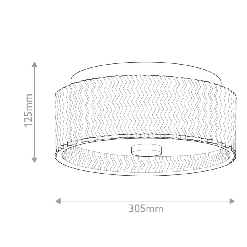 Hinkley - Stropní svítidlo ELLE 2xE27/60W/230V pr. 30,5 cm černá