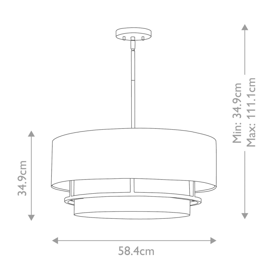 Hinkley - Lustr na tyči GRAHAM 4xE14/40W/230V