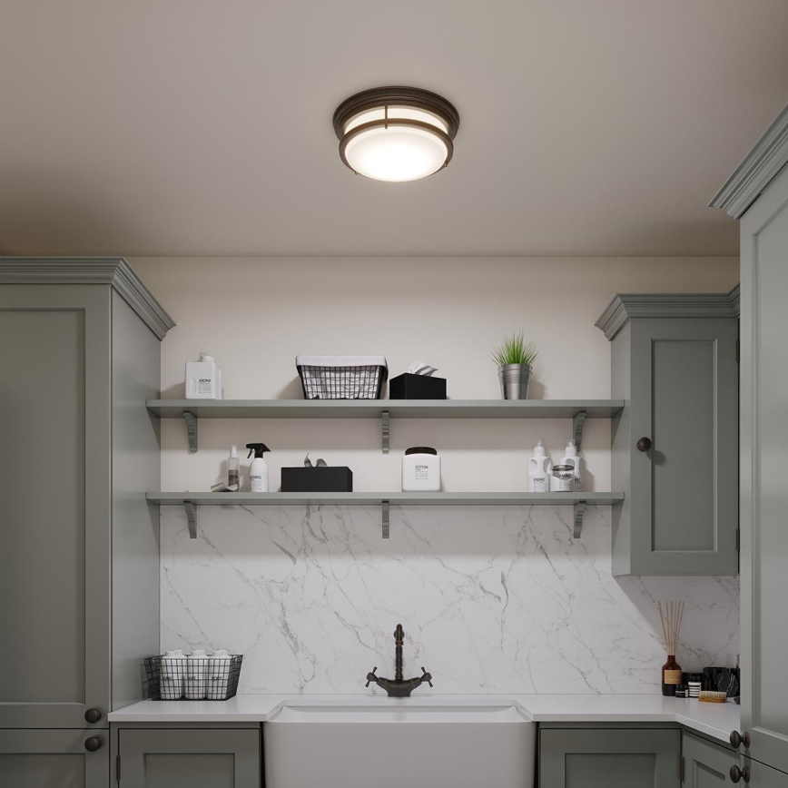 Hinkley - Koupelnové stropní svítidlo HADLEY 3xE27/40W/230V IP44 bronzová