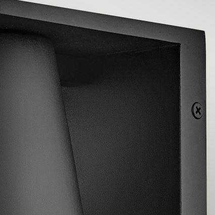 Hinkley - LED Venkovní nástěnné svítidlo HANS 1xGU10/8W/230V IP44 černá