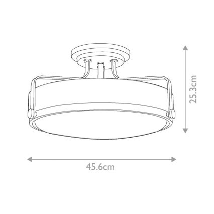 Hinkley - Přisazený lustr HARPER 3xE27/60W/230V lesklý chrom
