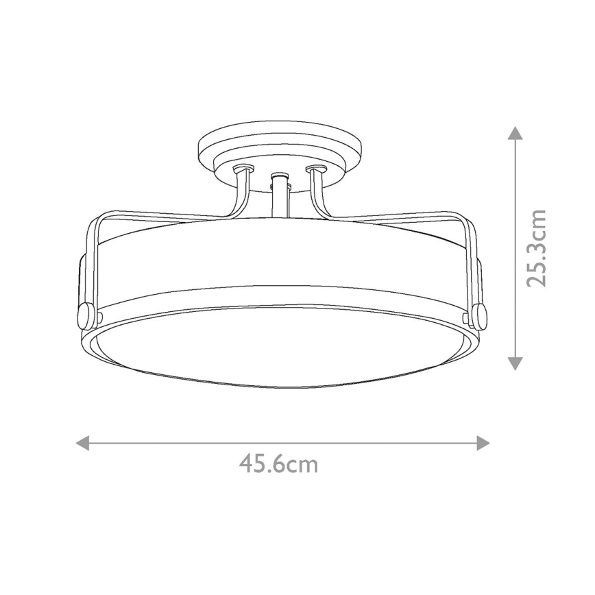Hinkley - Přisazený lustr HARPER 3xE27/60W/230V lesklý chrom