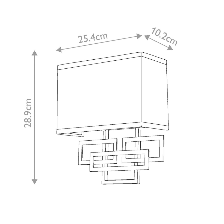 Hinkley - Nástěnné svítidlo LANZA 2xE14/60W/230V mosaz