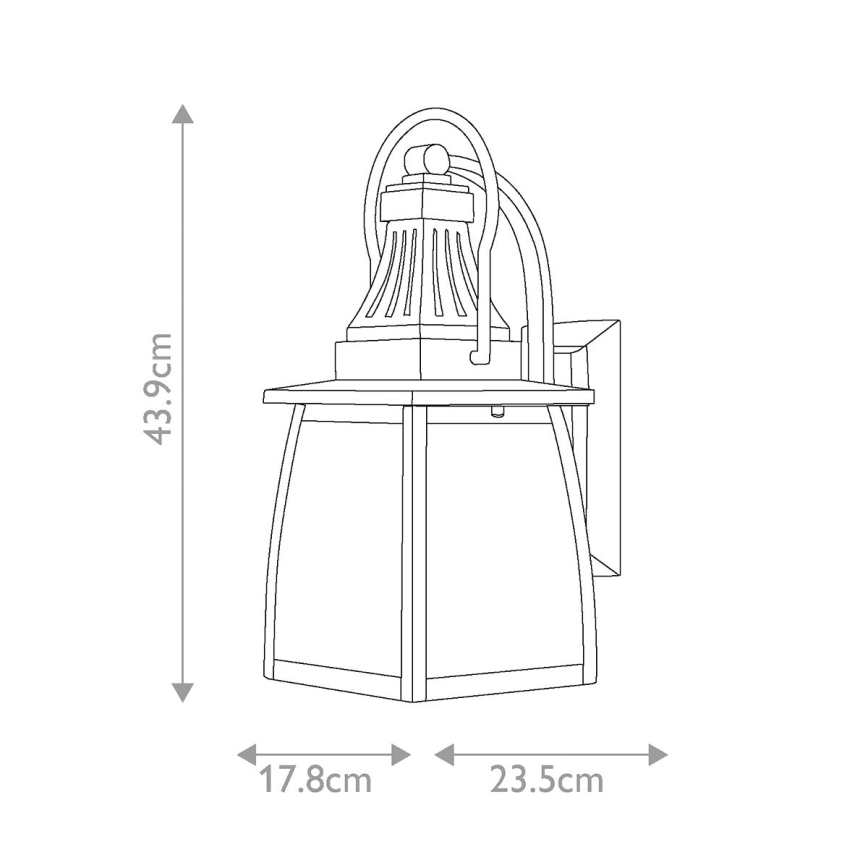 Hinkley - Venkovní nástěnné svítidlo MONTAUK 2xE14/60W/230V IP44