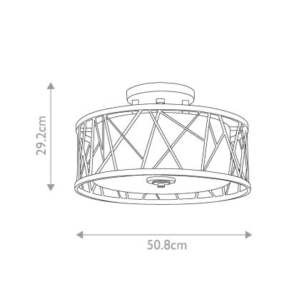 Hinkley - Přisazený lustr NEST 3xE27/75W/230V zlatá
