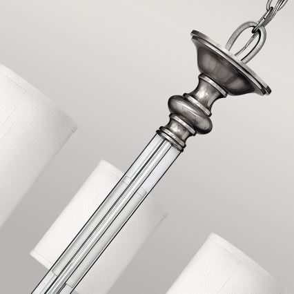 Hinkley - Lustr na řetězu SUSSEX 5xE14/40W/230V matný chrom