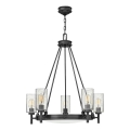 Hinkley - Lustr na řetězu COLLIER 5xE27/40W/230V pr. 68,5 cm černá