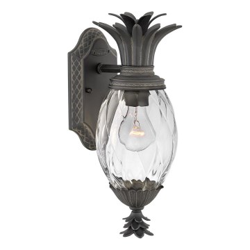 Hinkley - Venkovní nástěnné svítidlo PLANTATION 1xE27/40W/230V IP44 černá