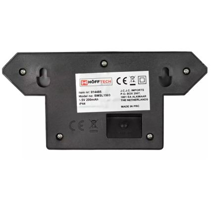 HÖFFTECH - LED Solární nástěnné svítidlo se senzorem pohybu a soumraku LED/5,5V 200 mAh IP44