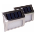 HÖFFTECH - SADA 2x LED Solární nástěnné svítidlo LED/1,2V 400 mAh IP44