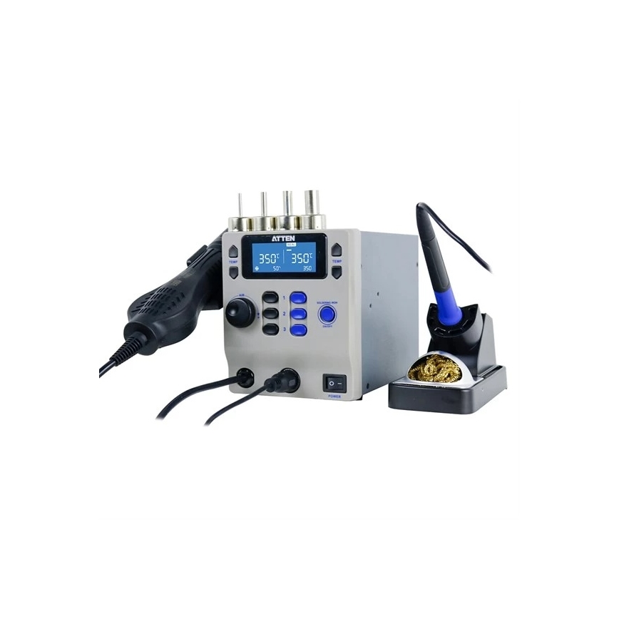 Horkovzdušná a pájecí stanice s LCD displejem 800W/230V