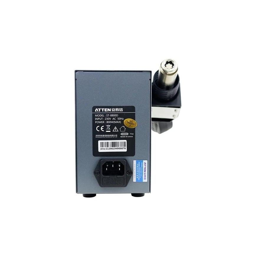 Horkovzdušná stanice s LCD displejem 800W/230V