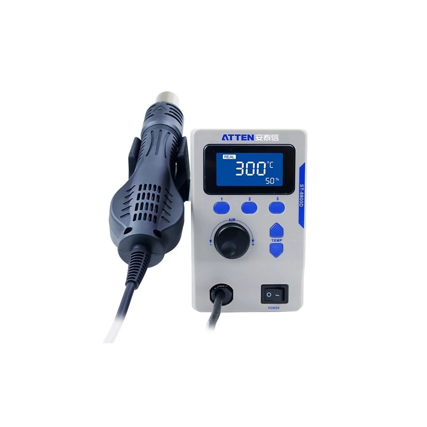 Horkovzdušná stanice s LCD displejem 800W/230V