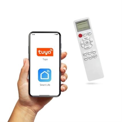 Hybridní solární klimatizace 3,5kW Tuya Wi-Fi bílá + dálkové ovládání