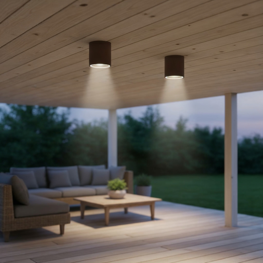 Ideal Lux - Koupelnové bodové svítidlo GUN 1xGU10/28W/230V IP55 hnědá