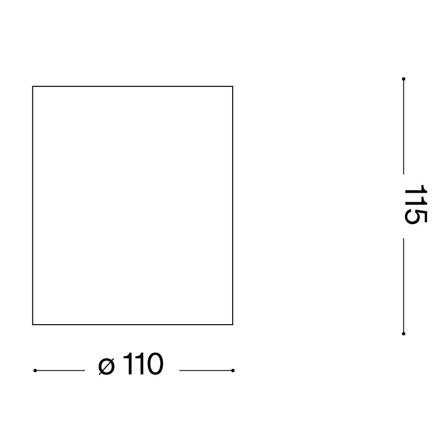 Ideal Lux - Koupelnové bodové svítidlo GUN 1xGU10/28W/230V IP55 hnědá