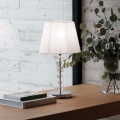 Ideal Lux - Křišťálová stolní lampa PEGASO 1xE27/60W/230V lesklý chrom