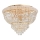 Ideal Lux - Křišťálové stropní svítidlo DUBAI 24xE14/28W/230V pr. 78 cm zlatá