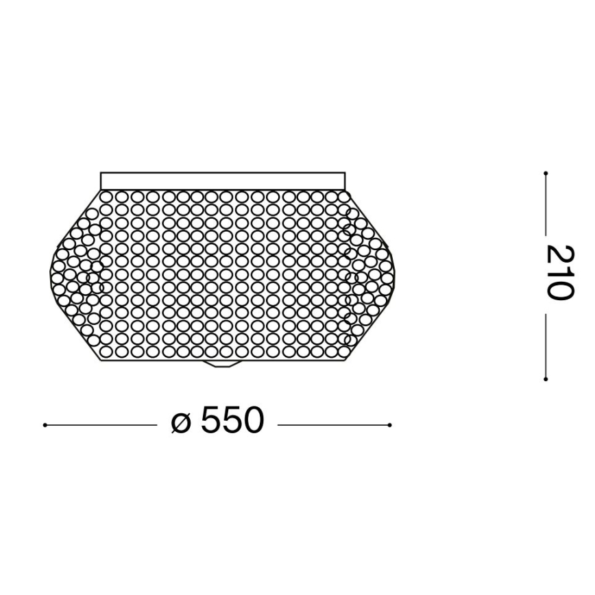 Ideal Lux - Křišťálové stropní svítidlo PASHA 10xE14/40W/230V pr. 55 cm zlatá