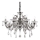 Ideal Lux - Křišťálový lustr na řetězu COLOSSAL 8xE14/40W/230V pr. 78 cm šedá/lesklý chrom