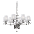 Ideal Lux - Křišťálový lustr na řetězu PEGASO 8xE14/28W/230V pr. 76 cm lesklý chrom