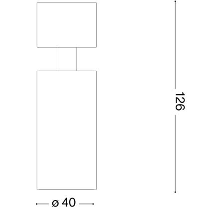Ideal Lux - LED Bodové svítidlo DYNAMITE 1xGU10/7W/230V CRI 90 černá