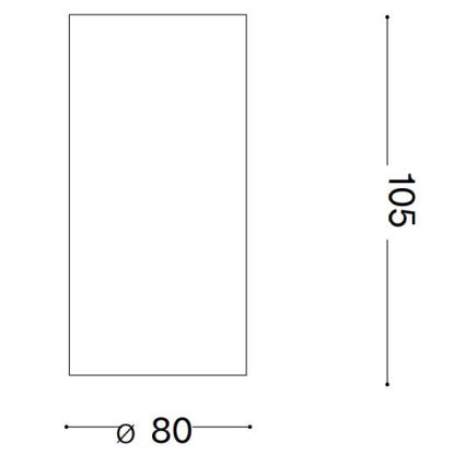 Ideal Lux - LED Bodové svítidlo NITRO LED/10W/230V pr. 8 cm CRI 90 bílá