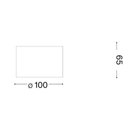 Ideal Lux - LED Bodové svítidlo SPIKE 1xGX53/9W/230V pr. 10 cm lesklý chrom