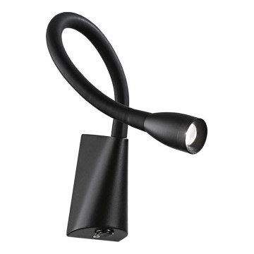 Ideal Lux - LED Flexibilní lampička GOOSE LED/3W/230V CRI 90 černá