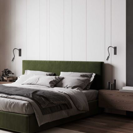 Ideal Lux - LED Flexibilní lampička IO LED/3W/230V CRI 90 černá
