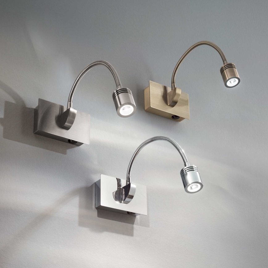Ideal Lux - LED Flexibilní nástěnná lampa DYNAMO LED/3,5W/230V CRI 90 bronzová