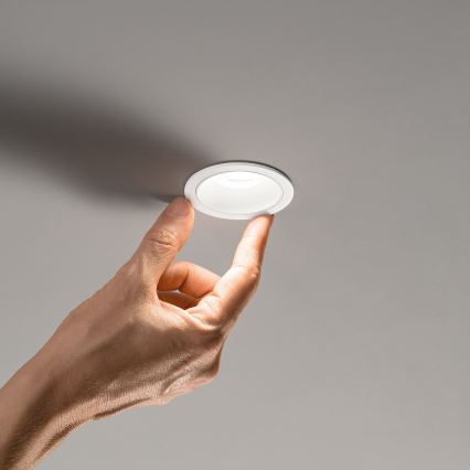 Ideal Lux - LED Koupelnové podhledové svítidlo GAME TRIM LED/11W/230V 3000K CRI 90 pr. 8,5 cm IP65 bílá