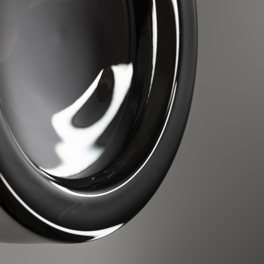 Ideal Lux - LED Koupelnové stropní svítidlo LOLLY 1xGX53/9W/230V pr. 10,5 cm černá/kouřová černá