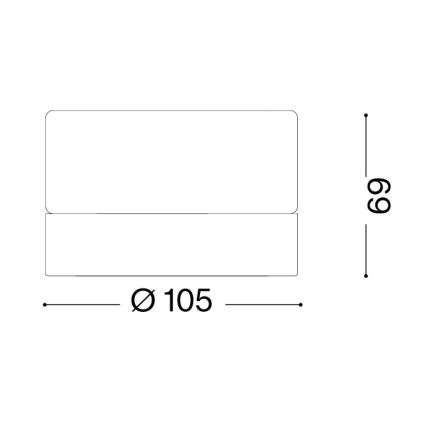 Ideal Lux - LED Koupelnové stropní svítidlo LOLLY 1xGX53/9W/230V pr. 10,5 cm IP44 bílá/čirá