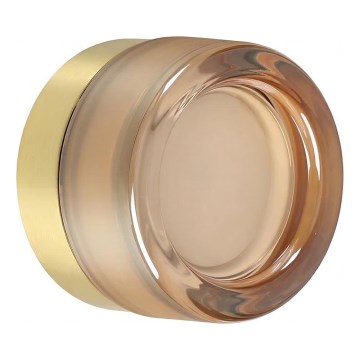 Ideal Lux - LED Koupelnové stropní svítidlo LOLLY 1xGX53/9W/230V pr. 10,5 cm zlatá/kouřová béžová