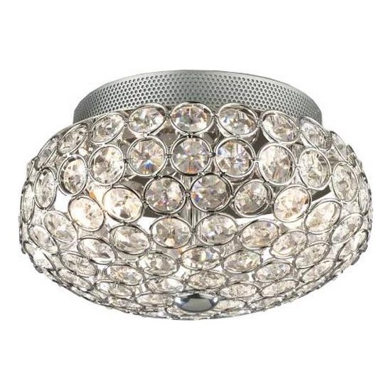 Ideal Lux - LED Křišťálové stropní svítidlo KING 3xG9/3W/230V pr. 25,5 cm lesklý chrom
