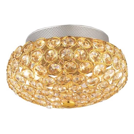 Ideal Lux - LED Křišťálové stropní svítidlo KING 3xG9/3W/230V pr. 25,5 cm zlatá