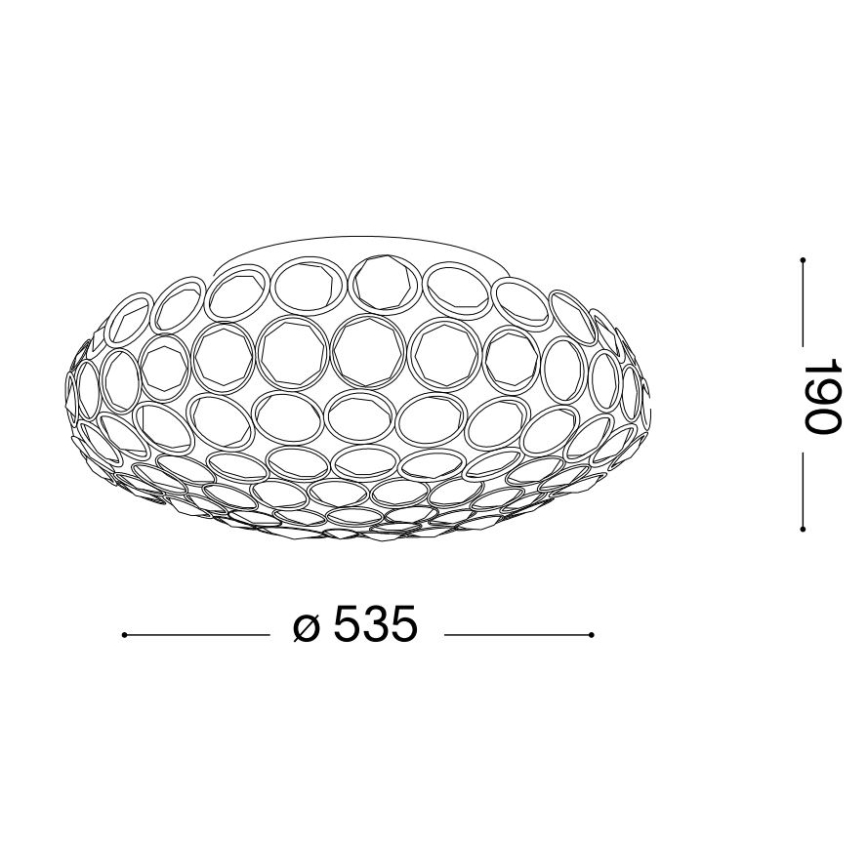 Ideal Lux - LED Křišťálové stropní svítidlo KING 9xG9/3W/230V pr. 53,5 cm lesklý chrom