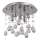Ideal Lux - LED Křišťálové stropní svítidlo MOONLIGHT 5xG9/3W/230V pr. 26 cm lesklý chrom