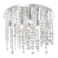 Ideal Lux - LED Křišťálové stropní svítidlo ROYAL 8xG9/3W/230V pr. 40 cm lesklý chrom