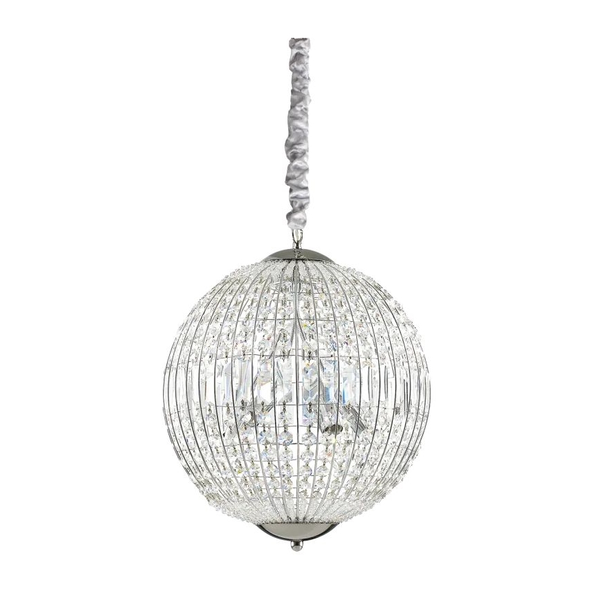 Ideal Lux - LED Křišťálový lustr na řetězu LUXOR 6xG9/3W/230V pr. 40 cm čirá