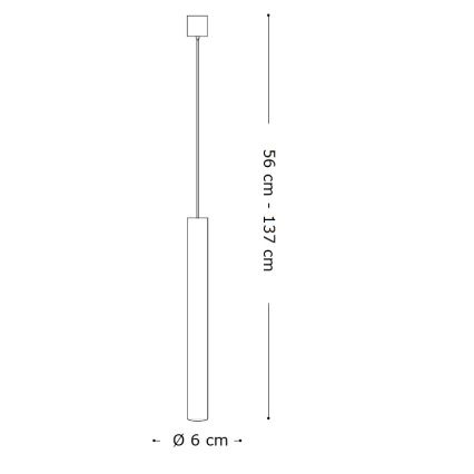 Ideal Lux - LED Lustr na lanku 1xGU10/7W/230V CRI 90