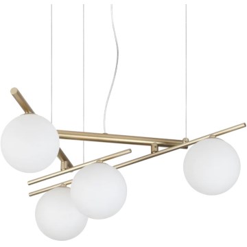 Ideal Lux - LED Lustr na lanku ATLAS 4xG9/3W/230V zlatá