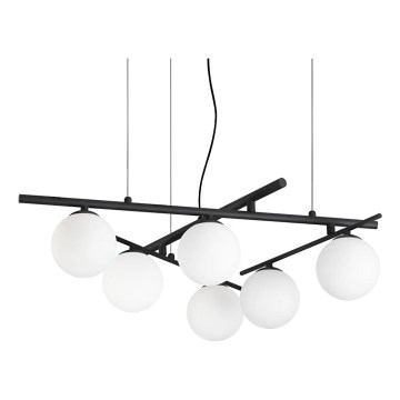 Ideal Lux - LED Lustr na lanku ATLAS 6xG9/3W/230V černá