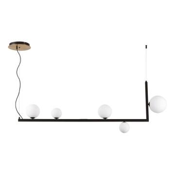 Ideal Lux - LED Lustr na lanku BIRDS 5xG9/3W/230V černá/zlatá