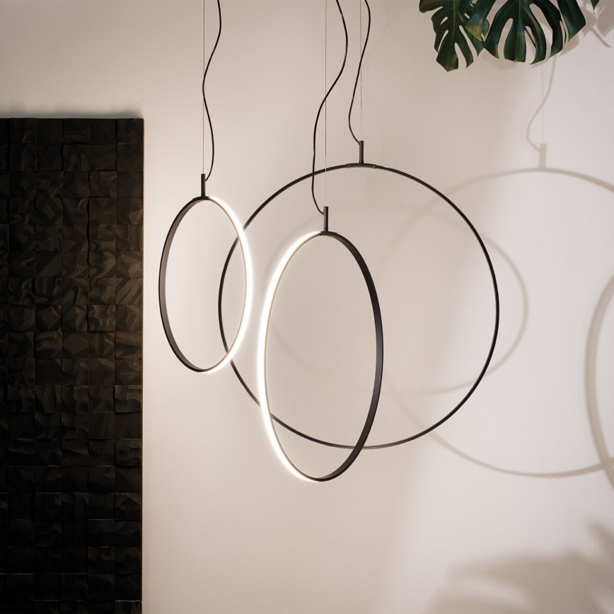 Ideal Lux - LED Lustr na lanku CIRCUS LED/36W/230V pr. 74,5 cm CRI 90 černá